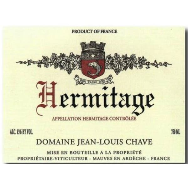 Rượu vang đỏ Jean-Louis Chave Hermitage 1983
