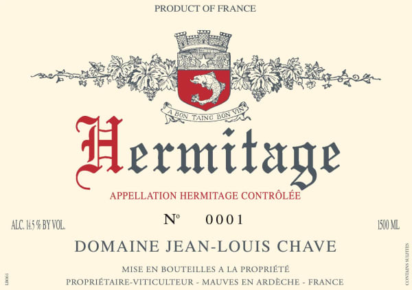 Rượu vang trằng Jean-Louis Chave Hermitage Blanc 2015