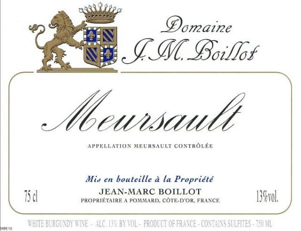 Rượu vang trằng Jean-Marc Boillot Meursault 2014