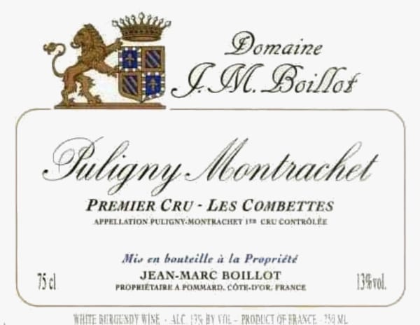 Rượu vang trằng Jean-Marc Boillot Puligny Montrachet Les Combettes Premier Cru 2010
