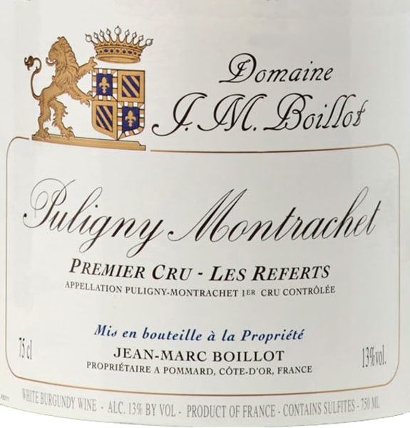 Rượu vang trằng Jean-Marc Boillot Puligny Montrachet Referts Premier Cru 2017