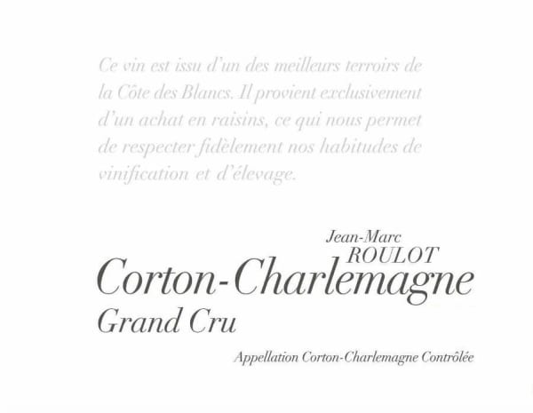 Rượu vang trằng Jean-Marc Roulot Corton-Charlemagne Grand Cru 2020