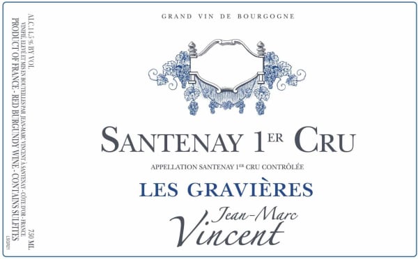 Rượu vang trằng Jean-Marc Vincent Santenay Les Gravieres Premier Cru Blanc 2021