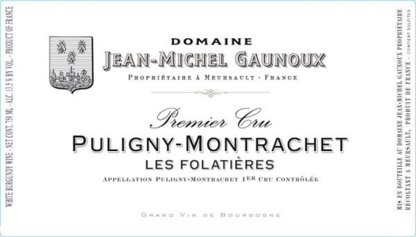 Rượu vang trằng Jean-Michel Gaunoux Puligny-Montrachet Les Folatieres Premier Cru 2008
