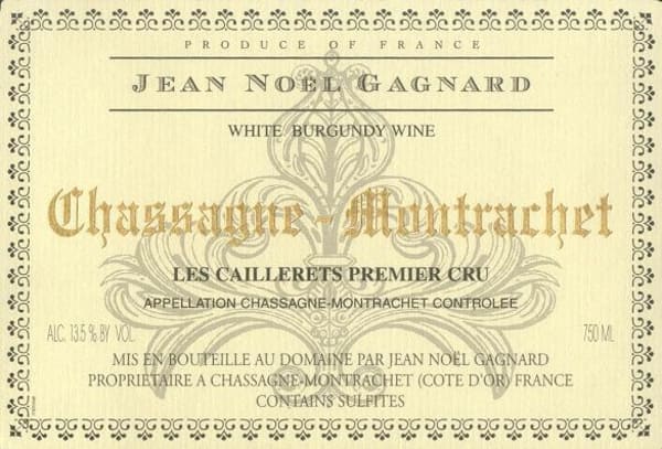 Rượu vang trằng Jean-Noel Gagnard Chassagne-Montrachet Les Caillerets Premier Cru 2009