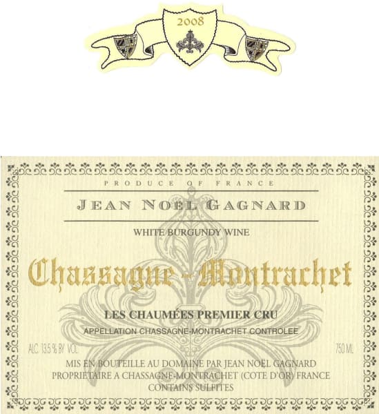 Rượu vang trằng Jean-Noel Gagnard Chassagne-Montrachet Les Chaumees Premier Cru 2008