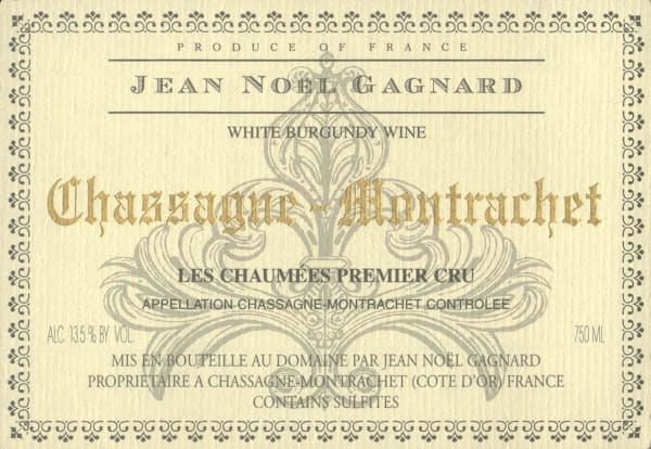 Rượu vang trằng Jean-Noel Gagnard Chassagne-Montrachet Les Chaumees Premier Cru 2020