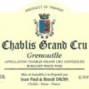 Rượu vang trằng Jean-Paul Droin Chablis Grenouille Grand Cru 1992