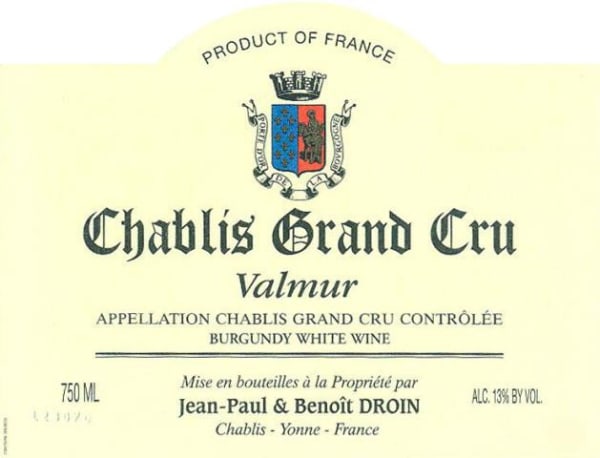 Rượu vang trằng Jean-Paul Droin Valmur Chablis Grand Cru 1992