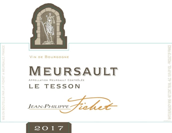 Rượu vang trằng Jean-Philippe Fichet Meursault Le Tesson 2017