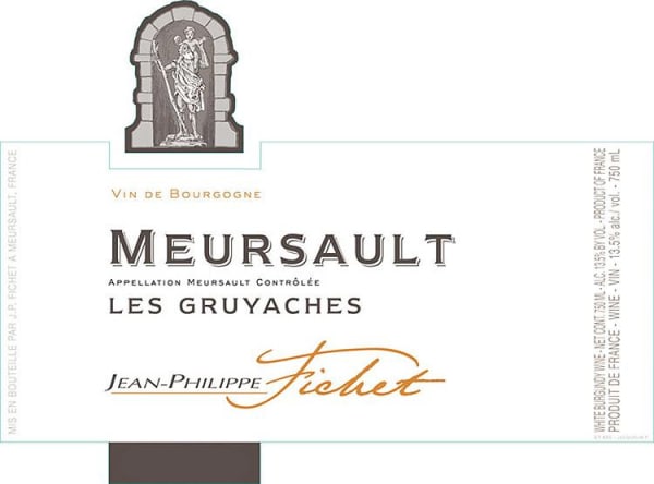 Rượu vang trằng Jean-Philippe Fichet Meursault Les Gruyaches 1999