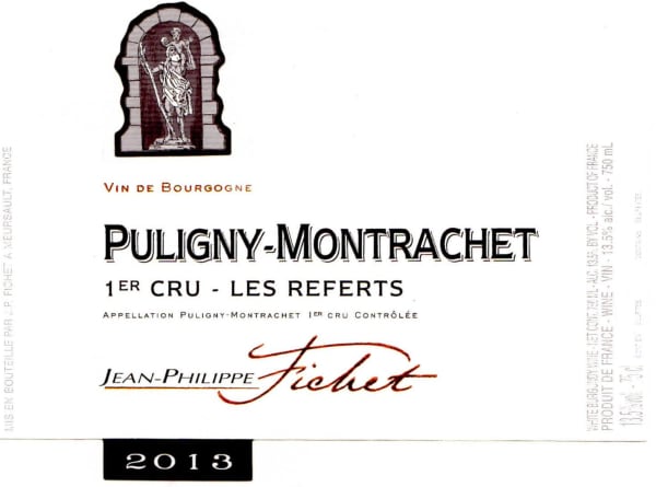 Rượu vang trằng Jean-Philippe Fichet Puligny Montrachet Les Referts Premier Cru 2013