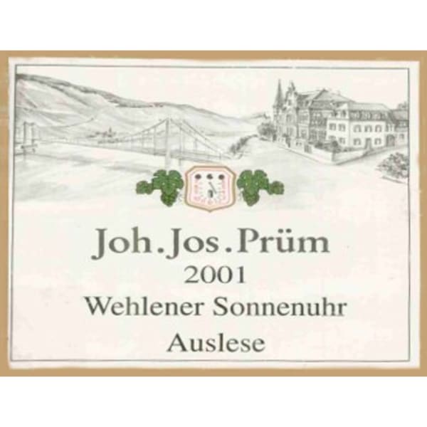 Rượu vang trằng J.J. Prum Wehlener Sonnenuhr Riesling Auslese 2001