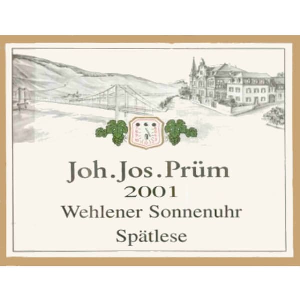 Rượu vang trằng J.J. Prum Wehlener Sonnenuhr Riesling Spatlese 2001