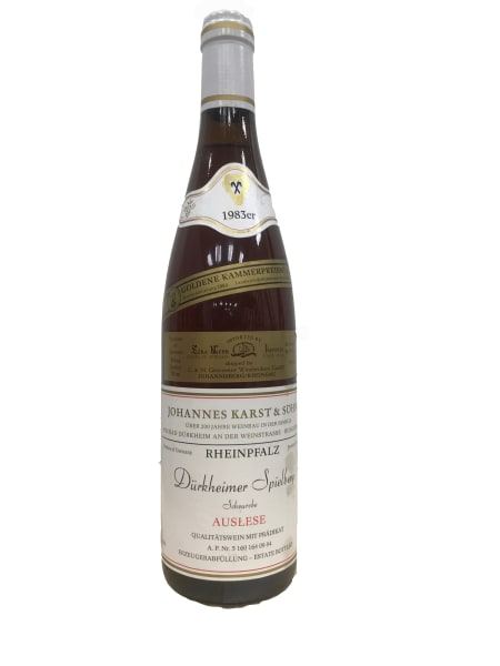 Rượu vang trằng Johannes Karst Durkheimer Spielberg Scheurebe Auslese Goldene Kammerpreismunze 1983