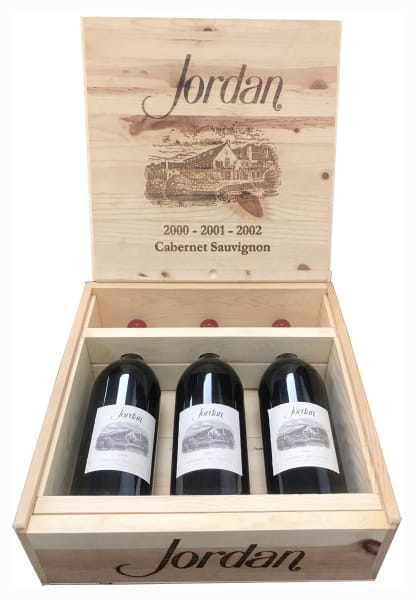 Rượu vang đỏ Jordan Alexander Valley Cabernet Sauvignon OWC vertical 2000-2002 (chai Magnum 1,5 lít)