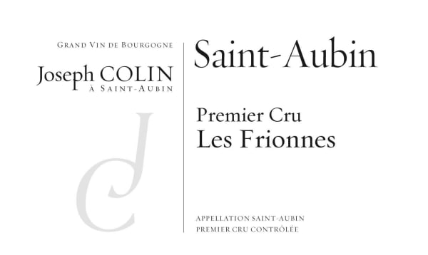 Rượu vang trằng Joseph Colin St-Aubin Les Frionnes Premier Cru 2020