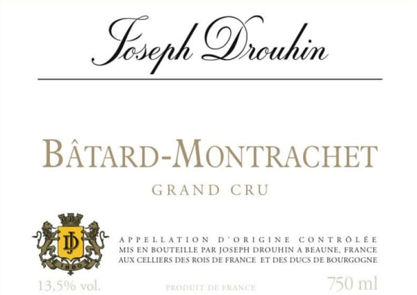 Rượu vang trằng Joseph Drouhin Batard Montrachet Grand Cru 2014