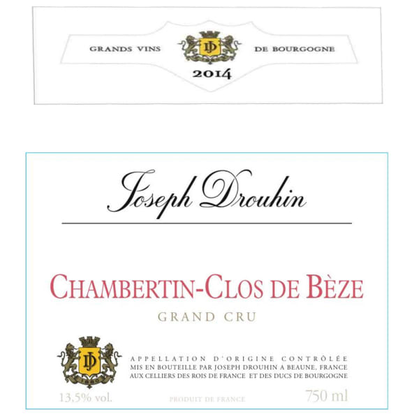Rượu vang đỏ Joseph Drouhin Chambertin-Clos de Beze Grand Cru 2014