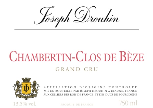 Rượu vang đỏ Joseph Drouhin Chambertin-Clos de Beze Grand Cru 2018
