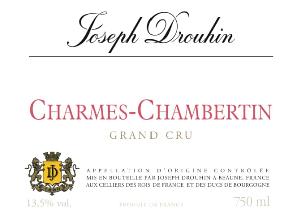 Rượu vang đỏ Joseph Drouhin Charmes-Chambertin Grand Cru 2017
