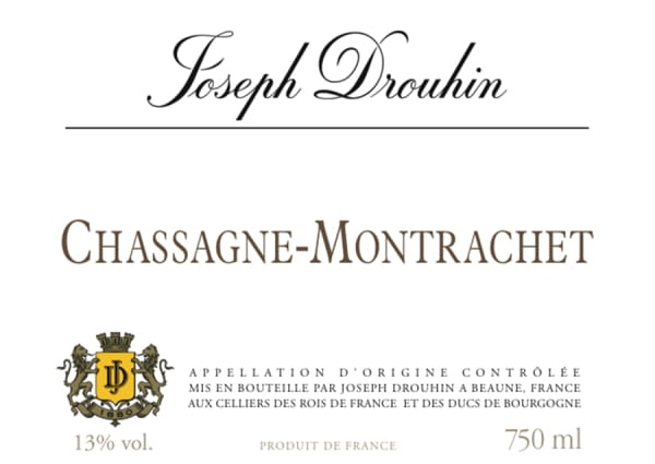 Rượu vang trằng Joseph Drouhin Chassagne-Montrachet 2018