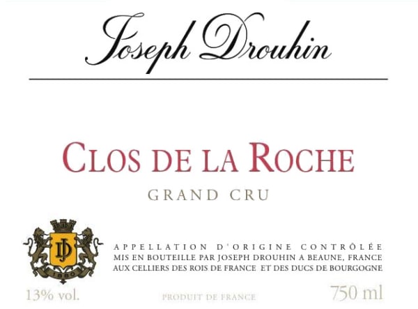 Rượu vang đỏ Joseph Drouhin Clos de la Roche Grand Cru 2015