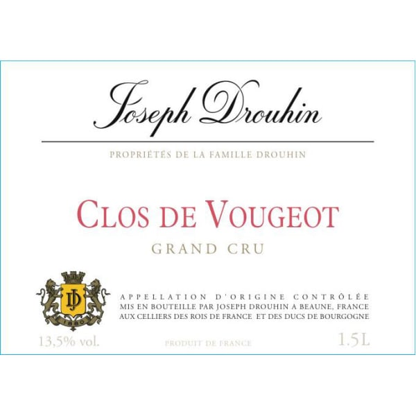 Rượu vang đỏ Joseph Drouhin Clos de Vougeot Grand Cru 2012