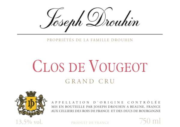 Rượu vang đỏ Joseph Drouhin Clos de Vougeot Grand Cru 2018