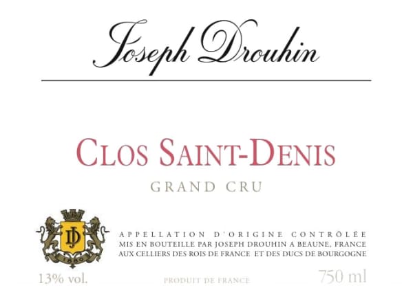 Rượu vang đỏ Joseph Drouhin Clos Saint-Denis Grand Cru 2009
