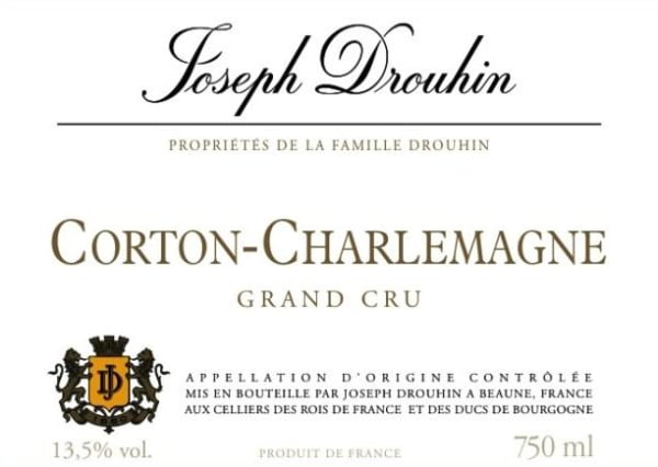 Rượu vang trằng Joseph Drouhin Corton Charlemagne Grand Cru 2011