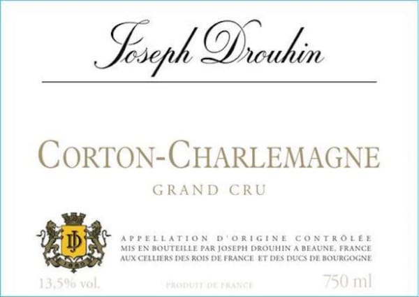 Rượu vang trằng Joseph Drouhin Corton-Charlemagne Grand Cru 2014