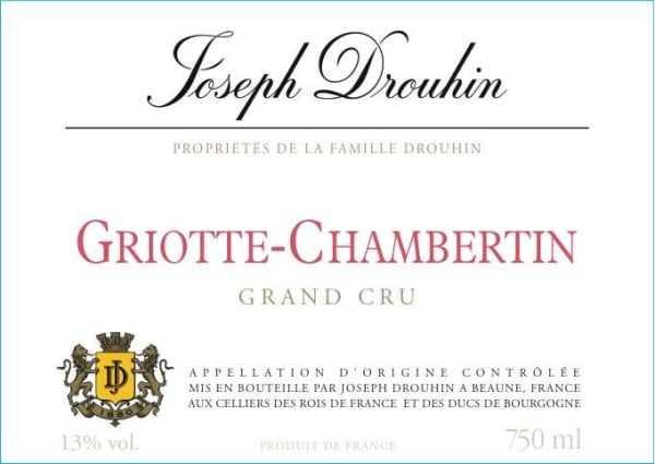 Rượu vang đỏ Joseph Drouhin Griotte Chambertin Grand Cru 2014