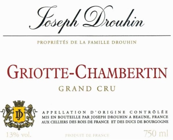 Rượu vang đỏ Joseph Drouhin Griotte-Chambertin Grand Cru 2017