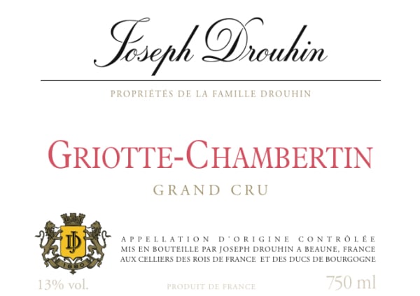 Rượu vang đỏ Joseph Drouhin Griotte Chambertin Grand Cru 2018