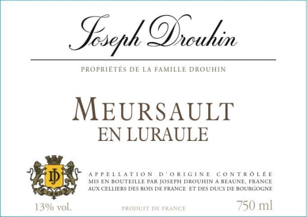 Rượu vang trằng Joseph Drouhin Meursault En Luraule 2013