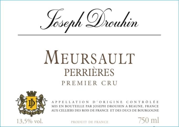 Rượu vang trằng Joseph Drouhin Meursault Perrieres Premier Cru 2018