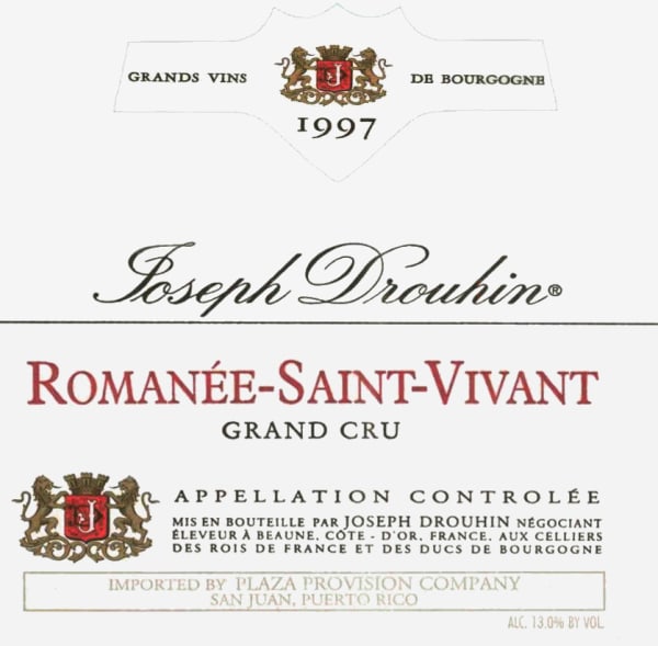 Rượu vang đỏ Joseph Drouhin Romanee-Saint-Vivant Grand Cru 1997