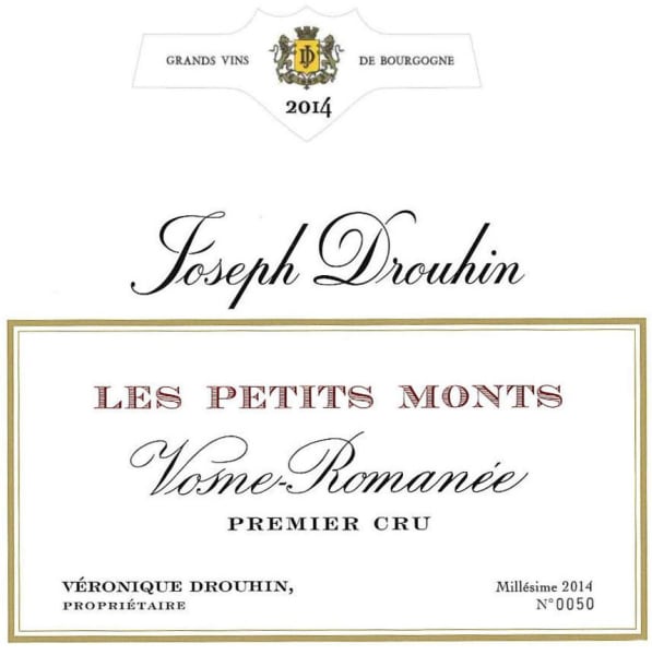 Rượu vang đỏ Joseph Drouhin Vosne-Romanee Les Petits Monts Premier Cru 2014