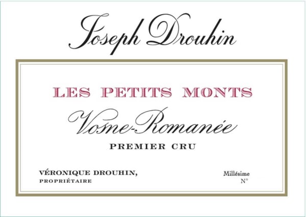 Rượu vang đỏ Joseph Drouhin Vosne-Romanee Les Petits Monts Premier Cru 2019