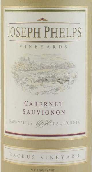 Rượu vang đỏ Joseph Phelps Backus Vineyard Cabernet Sauvignon 1990