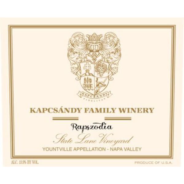 Rượu vang đỏ Kapcsandy Family Winery Rapszodia 2014