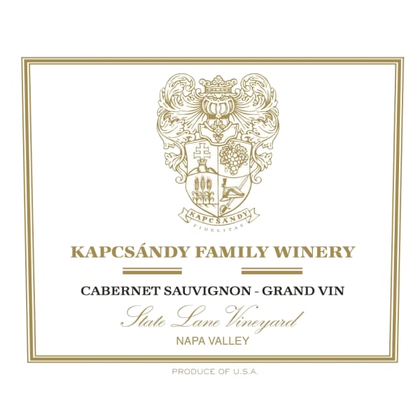 Rượu vang đỏ Kapcsandy Family Winery State Lane Cabernet Sauvignon Grand Vin 2010