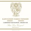 Rượu vang đỏ Kapcsandy Family Winery State Lane Cabernet Sauvignon Grand Vin 2017