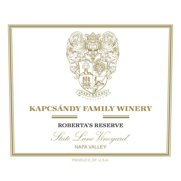 Rượu vang đỏ Kapcsandy Family Winery State Lane Vineyard Roberta's Reserve 2011