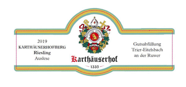 Rượu vang trằng Karthauserhof Karthauserhofberg Riesling Auslese 2019