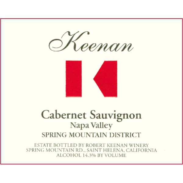 Rượu vang đỏ Keenan Napa Valley Cabernet Sauvignon (chai Magnum 1,5 lít) 2012