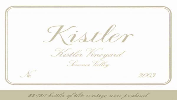 Rượu vang trằng Kistler Vineyards Chardonnay 2003