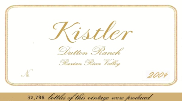 Rượu vang trằng Kistler Vineyards Dutton Ranch Chardonnay 2004