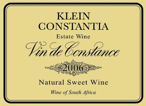 Rượu vang trằng Klein Constantia Vin de Constance Natural Sweet Wine 2006